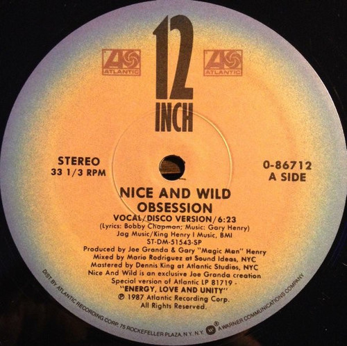 Nice & Wild - Obsession (12")