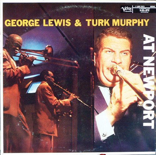 George Lewis (2) & Turk Murphy - At Newport (LP, Album, Mono, RE)