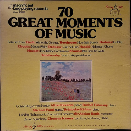 Various - 70 Great Moments Of Music - Murray Hill Records - 928833 - 4xLP, Comp + Box 937854881