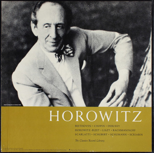 Vladimir Horowitz - Beethoven ‚Ä¢ Chopin ‚Ä¢ Debussy ‚Ä¢ Horowitz-Bizet ‚Ä¢ Liszt ‚Ä¢ Rachmaninoff ‚Ä¢ Scarlatti ‚Ä¢ Schubert ‚Ä¢ Schumann ‚Ä¢ Scriabin - The Classics Record Library - 50-5577 - 4xLP, Club + Box 937865287