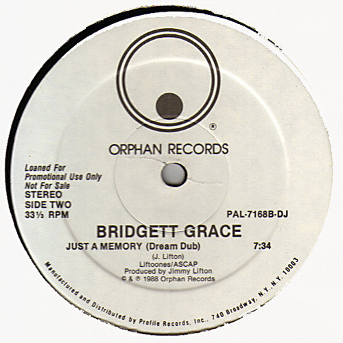 Bridgett Grace* - Just A Memory (12", Promo)