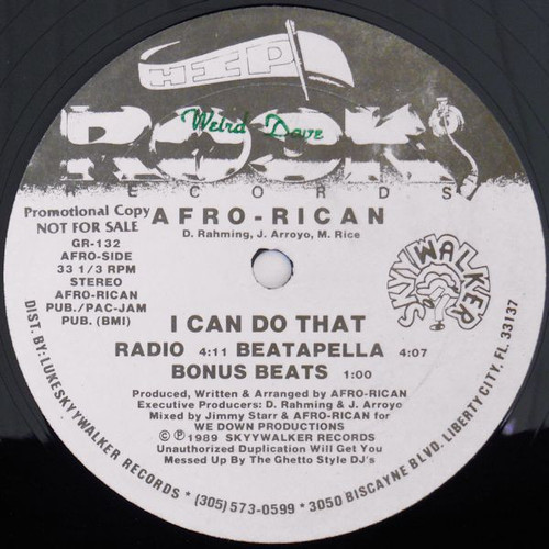 Afro-Rican - I Can Do That / Let It Go (12", Promo)