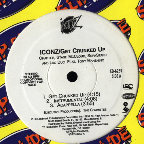 Iconz - Get Crunked Up (12", Single, Promo)