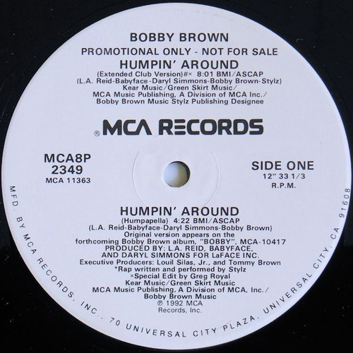 Bobby Brown - Humpin' Around (12", Single, Promo)