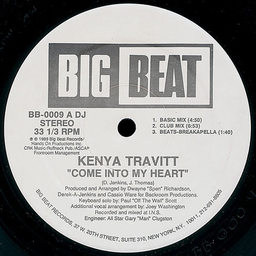 Kenya Travitt - Come Into My Heart (12", Promo)