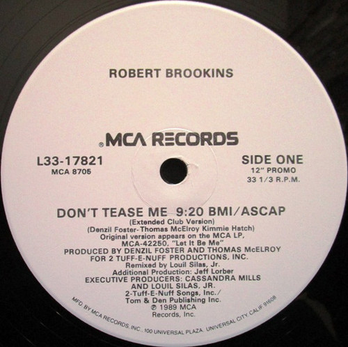 Robert Brookins - Don't Tease Me (12", Promo)