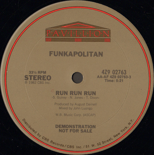 Funkapolitan - Run Run Run (12", Promo)