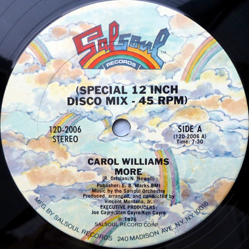 Carol Williams - More (12", Promo)