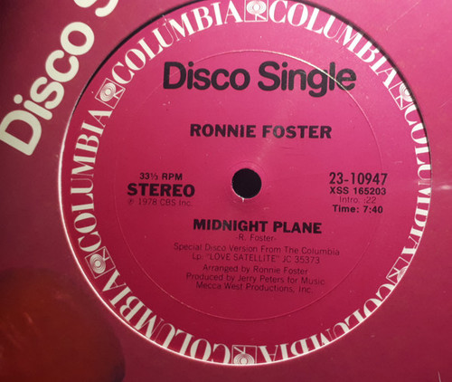 Ronnie Foster - Midnight Plane (12", Single)