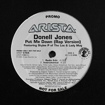 Donell Jones Featuring Styles P & Lady May - Put Me Down (Rap Version) (12", Promo)