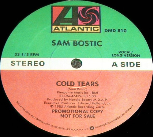 Sam Bostic - Cold Tears (12", Promo)