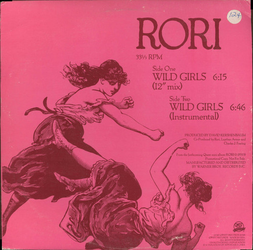 Rori - Wild Girls - Qwest Records - PRO-A-2309 - 12", Promo 941019830