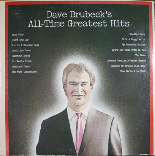 Dave Brubeck - Dave Brubeck's All-Time Greatest Hits - Columbia, Columbia - PG 32761, KG 32761 - 2xLP, Comp 941037070