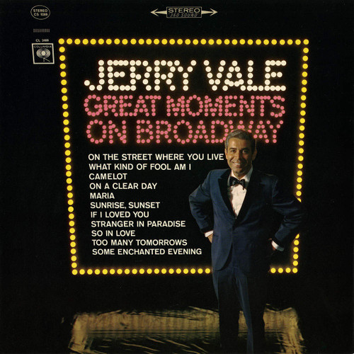 Jerry Vale - Great Moments On Broadway - Columbia - CS 9289 - LP, Album 941741657