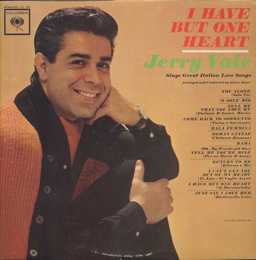 Jerry Vale - I Have But One Heart - Columbia - CL 1797 - LP, Album, Mono 941780223