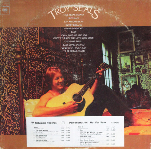 Troy Seals - Troy Seals - Columbia - KC 34271 - LP, Album, Promo 941794568