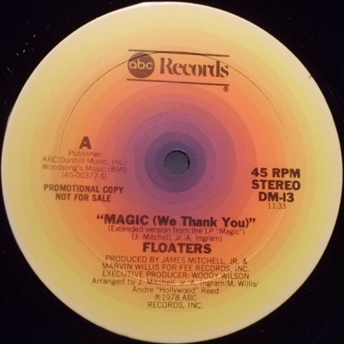 Floaters* - Magic (We Thank You) (12", Promo)