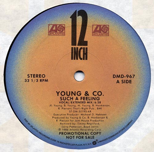 Young & Company - Such A Feeling - Atlantic - DMD-967 - 12", Single, Promo 942200264