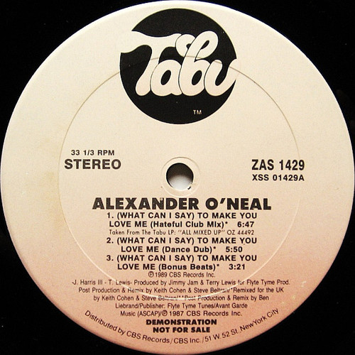 Alexander O'Neal - (What Can I Say) To Make You Love Me (12", Promo)