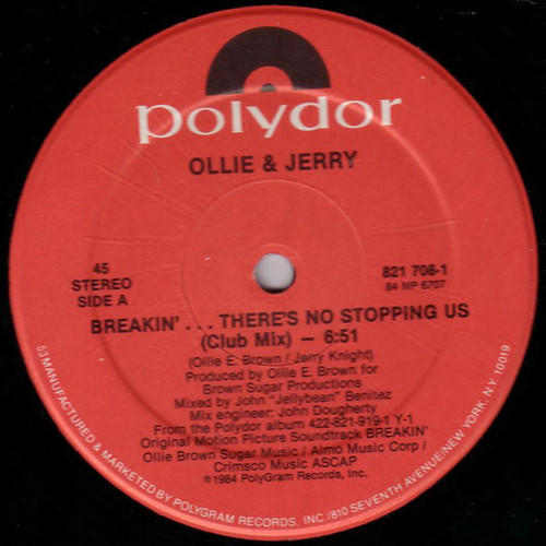 Ollie & Jerry* - Breakin'... There's No Stopping Us (12", 53 )