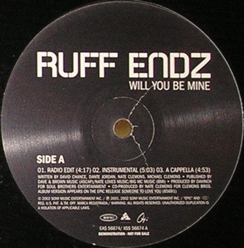 Ruff Endz - Will You Be Mine (12", Promo)