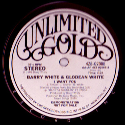 Barry White & Glodean White - I Want You (12", Promo)