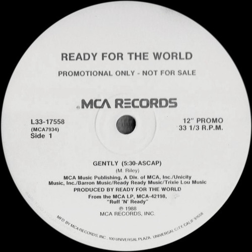 Ready For The World - Gently - MCA Records - L33-17558 - 12", Promo 944699715