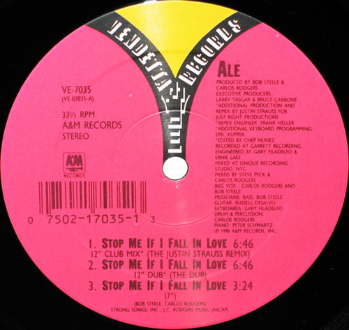 Alé - Stop Me If I Fall In Love (12")
