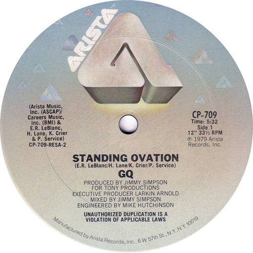 GQ - Standing Ovation - Arista - CP-709 - 12" 944980920