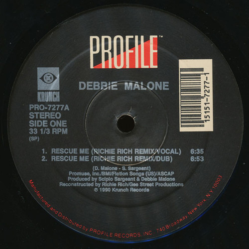 Debbie Malone - Rescue Me (12")