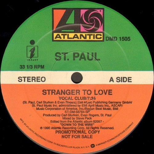 St. Paul - Stranger To Love (12", Promo)