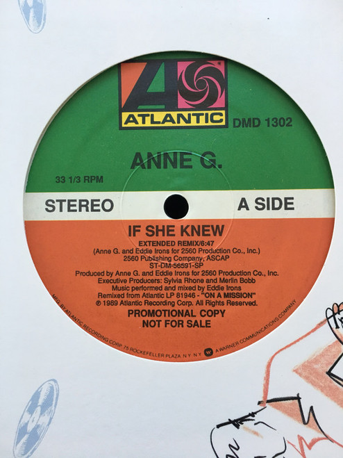 Anne G.* - If She Knew (12", Promo)