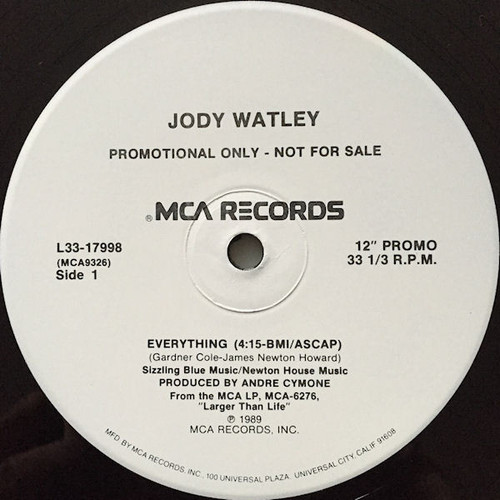 Jody Watley - Everything (12", Promo)
