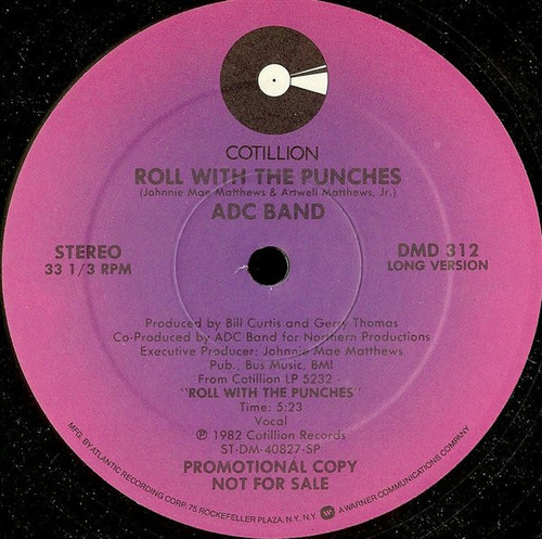 ADC Band - Roll With The Punches (12", Promo)