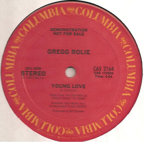 Gregg Rolie - Young Love (12", Single, Promo)