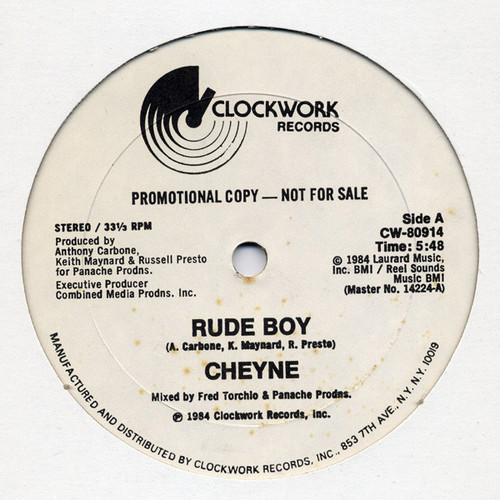 Cheyne - Rude Boy (12", Promo)