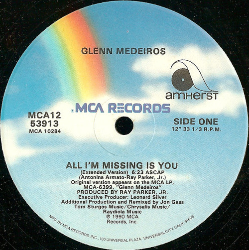 Glenn Medeiros - All I'm Missing Is You (12")