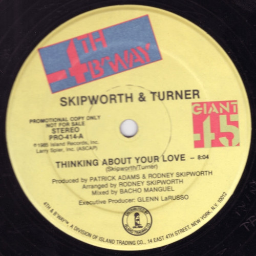 Skipworth & Turner - Thinking About Your Love (12", Promo)
