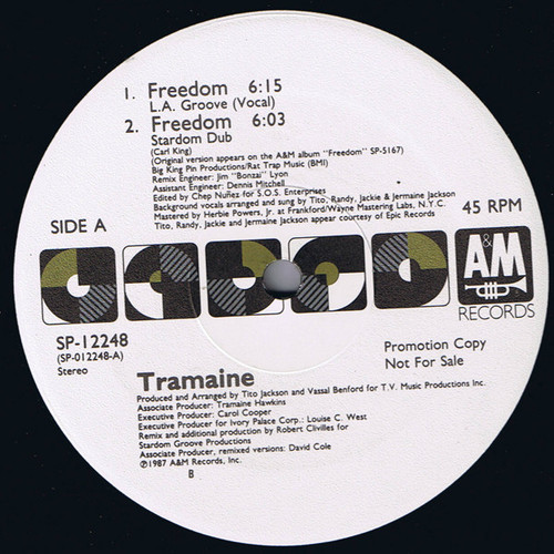 Tramaine - Freedom (12", Promo)