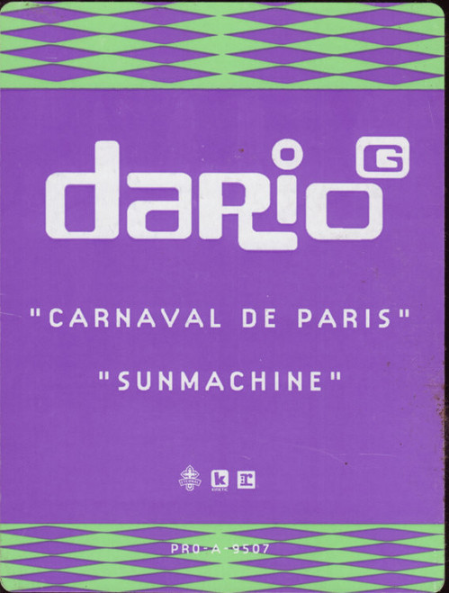 Dario G - Carnaval De Paris / Sunmachine (2x12", Promo)