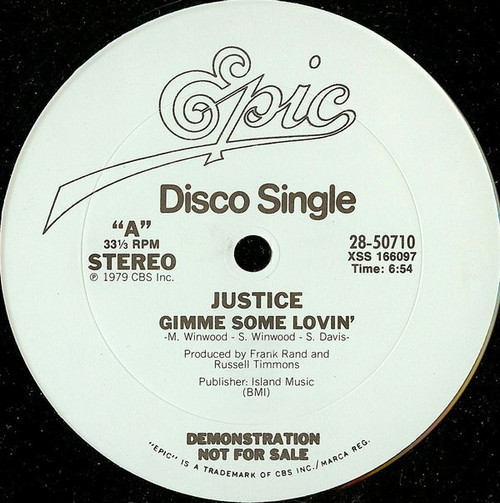 Justice (16) - Gimme Some Lovin' / Easy To Love (12", Single, Promo)