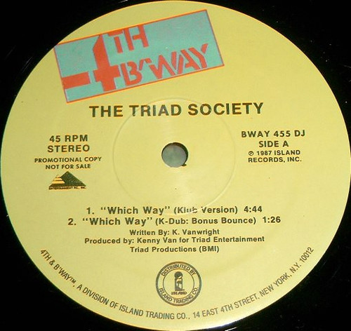 The Triad Society - Which Way (12", Promo)