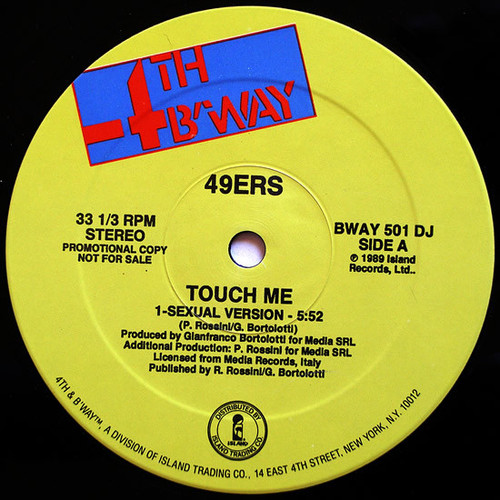 49ers - Touch Me (Sexual Version) (12", Promo)