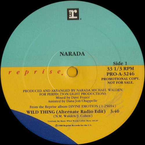 Narada Michael Walden - Wild Thing  - Reprise Records - PRO-A-3246 - 12", Promo 946191292