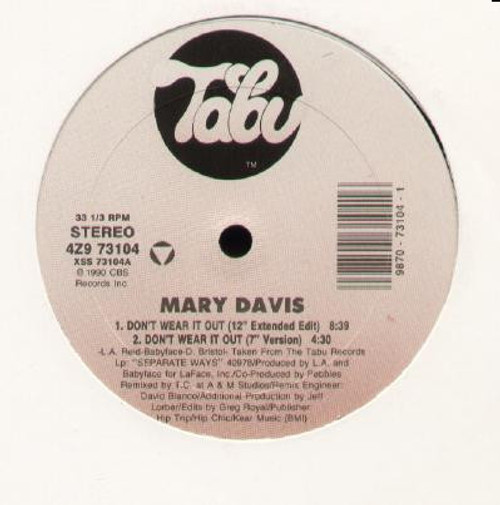 Mary Davis - Don't Wear It Out (12")