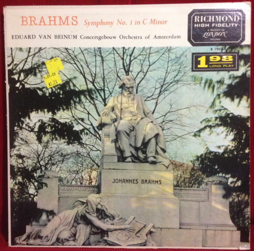 Johannes Brahms - Symphony No. 1 In C Minor, Op. 68 (LP, Album)