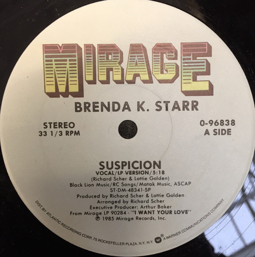 Brenda K. Starr - Suspicion (12")