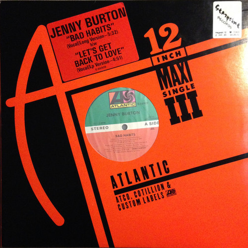 Jenny Burton - Bad Habits (12", Maxi)