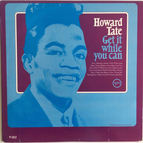 Howard Tate - Get It While You Can (LP, Album, Mono)