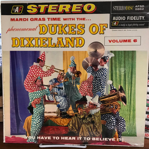 The Dukes Of Dixieland - Mardi Gras Time With The Dukes Of Dixieland, Volume 6 (LP, Album, RE)